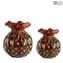 Fashion 60s Buddy Kleine Vase - Rotes venezianisches Glas Murano OMG®