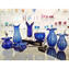 Vaso pequeno da moda dos anos 60 - Blue Venetian Glass Murano OMG®