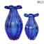 Fashion 60s Small Vase-Blue Venetian Glass Murano OMG®