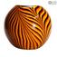 Tigre Bowl - Geblasene Vase - Original Murano Glas