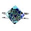 Armband Square Blue - Original Murano Glas