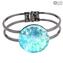 Armband Rundblau - Original Murano Glas