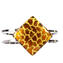 Bracelet Square Orange - Original Murano Glass