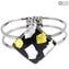 Armband Square Dalmata - Original Murano Glas