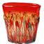 Цветочная ваза Красное пламя - муранское стекло OMG
