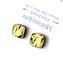 Gold Buttons Earrings - Original Murano Glass OMG