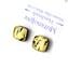 Gold Buttons Earrings - Original Murano Glass OMG