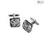 Cufflinks - Silver - Original Murano Glass OMG