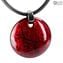 Suspension - Rouge - Verre de Murano Orignal OMG