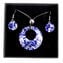 Parure Cortina Round - Blue - Original Murano Glass