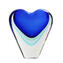 Florero Corazón - Azul claro Sommerso - Cristal de Murano original OMG