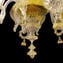 Venezianischer Kronleuchter Regina - Gold - Original Murano Glas