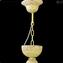 Venezianischer Kronleuchter - Modernes Sultan Chalcedon Gold - Original Murano Glas