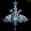威尼斯枝形吊燈拉古納-水晶玻璃和Aquamare-原裝Murano玻璃