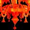 ثريا فينيسية - أسد برتقالي - زجاج مورانو الأصلي