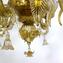 Venezianischer Kronleuchter - Ginestra Smoked Gold - Original Muranoglas