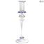 Venetian Blu Candle Holder - Murano Glass