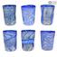 Laguna Glasses Set - Tumblers with silver - Original Murano Glass