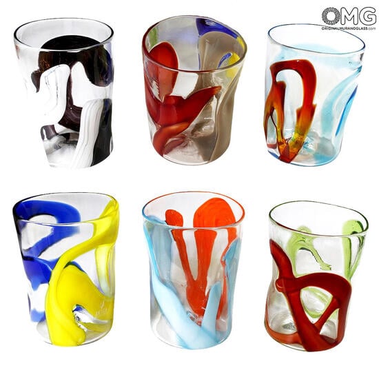 Drinking Glasses Tumblers Murano Sets: Drinking Glass Tumbler Set