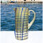Krug Polychrom mit Silber - Eis - Original Murano Glas OMG