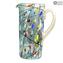 Pitcher Polychrome Silver - Kandinsky - Original Murano Glass OMG