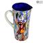 Pichet Argent Polychrome - Mirò - Verre de Murano Original OMG