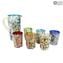 Set di 6 Bicchieri - Kandinsky - Vetro di Murano con argento