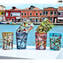 Kandinsky Glasses Set - Tumblers with pure Silver - Original Murano Glass