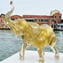 Elefante Oro - Scultura - Vetro di Murano Originale