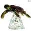 Marine Turtle - Sculpture - Original Murano Glass