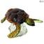 Marine Turtle - Sculpture - Original Murano Glass