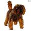 كلب بيرجاماسكو شيبارد - نحت واقعي - زجاج مورانو الأصلي