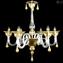 Lustre Venetian Elisabetta - Ouro - Vidro Murano Original OMG