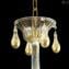 الثريا الفينيسية إليزابيتا - ذهبي - زجاج مورانو الأصلي OMG