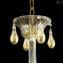 Lustre Venetian Elisabetta - Ouro - Vidro Murano Original OMG