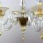 Lustre Venetian Elisabetta - Ouro - Vidro Murano Original OMG