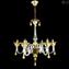 Lustre Venetian Elisabetta - Ouro - Vidro Murano Original OMG