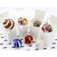 4er Set Weihnachtskugel - Canes Fantasy - Murano Glass Xmas