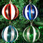 Conjunto de 4 bolas de natal - Canes Fantasy - Murano Glass Xmas