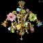 Lampadario Veneziano - Rosetto Ambra - Vetro di Murano originale