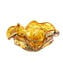 Fashion 60s Aschenbecher - Amber Venetian Glass Murano OMG®