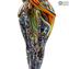 Lovers Sculpture - Millefiori Mix color and Silver - Original Murano Glass OMG