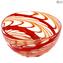 Bowl - Red Floyd - Original Murano Glass OMG