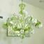 Venetian Chandelier Rosetto White Green - Original Murano Glass