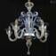 Lustre Venetian Crystal Blue Pastorale - Vidro Murano Original