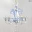 Lustre Venetian Crystal Blue Pastorale - Vidro Murano Original