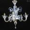 Lustre Venetian Crystal Blue Pastorale - Vidro Murano Original