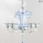 Lustre Venetian Crystal Blue Pastorale - Vidro Murano Original