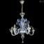 Lustre Venetian Crystal Blue Pastorale - Vidro Murano Original