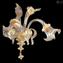 Wandleuchte Gemma - Gold - Original Murano Glas